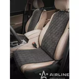 Накидки "Алькантара", передние (2 шт.), серые AIRLINE