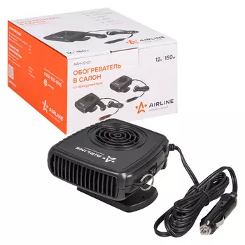 Обогреватель в салон от прикуривателя 12В 150Вт AIRLINE