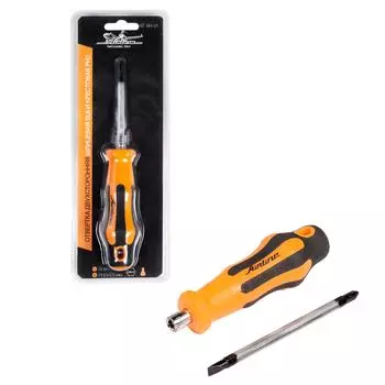 Отвертка двухсторонняя шлицевая SL6 и крестовая PH2 125мм AIRLINE