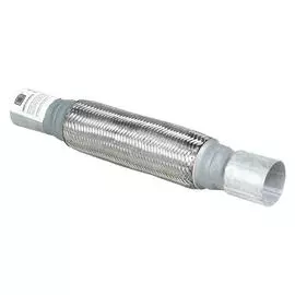 Переходник 50/55 L=400 под хомут с виброкомпенсатором 50х250 (нержавеющая алюминизированная сталь) TRIALLI