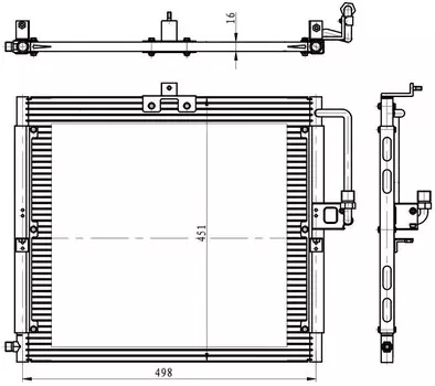 Радиатор кондиционера для автомобилей Mercedes-Benz G (W463) (90-) LUZAR