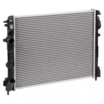 Радиатор охлаждения для автомобилей Logan (04-) 1.4i/1.6i А/С+ (паяный) LUZAR