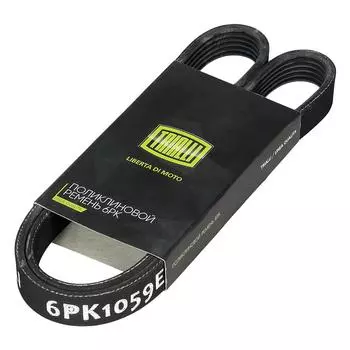 Ремень поликлиновой (6PK1059E) Elast генератора для автомобилей Ford Focus (04-)(11-) 1.4-1.6 TRIALLI
