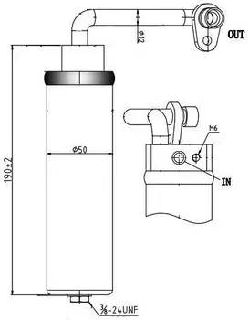 Ресивер-осушитель конденсора для автомобилей Qashqai (06-) 1.6i/2.0i LUZAR