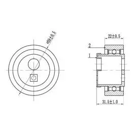 Ролик ГРМ для автомобилей Peugeot 306 (93-) (натяж.) (CM 6135) TRIALLI