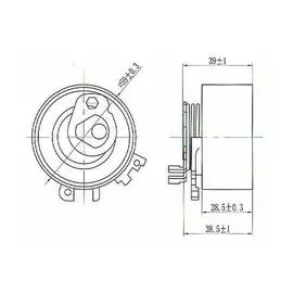 Ролик ГРМ для автомобилей Renault Clio (98-) 1.2i (натяж.) (CM 6120) TRIALLI