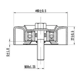 Ролик ГРМ натяжной для автомобилей Skoda Fabia (99-)/Octavia (96-) 1.4i TRIALLI