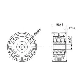 Ролик ГРМ опорный для автомобилей Ford C-Max (07-) 1.6d TRIALLI