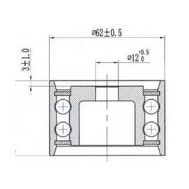Ролик ГРМ для автомобилей Toyota LC Prado 90 (96-) 3.4i (опор.) (CM 6199) TRIALLI