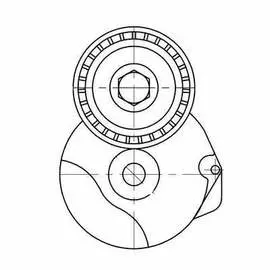 Ролик приводного ремня для автомобилей BMW X5 (E70) (06-) 2.0d/3.0d [N47; N57] (с натяжным механизмом) (29x55) (CM 5286) TRIALLI