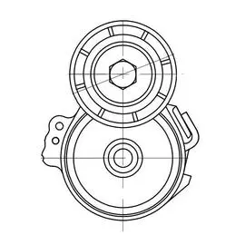 Ролик приводного ремня с натяжным механизмом для автомобилей Citroen Berlingo (98-) 1.9d TRIALLI