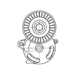 Ролик приводного ремня с натяжным механизмом для автомобилей Subaru XV (12-) 1.6i/2.0i TRIALLI