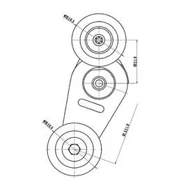 Ролик привод. ремня для автомобилей VW Golf BR (04-) 1.6i/1.8i (с натяж. мех.) (CM 1842) TRIALLI