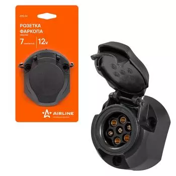 Розетка фаркопа 7 контактов пластик AIRLINE
