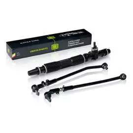 Рулевой механизм (рейка) для автомобиля Лада 2112 с рулевыми тягами и наконечниками TRIALLI