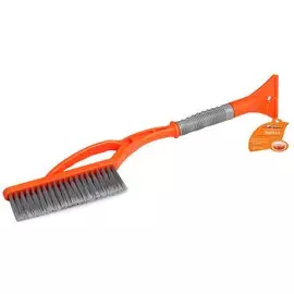 Щетка от снега и льда с распушённой щетиной + скребок (54 см) AIRLINE