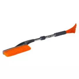 Щетка от снега и льда с телескопической рукояткой и мягкой щетиной + скребок (78-100 см) AIRLINE