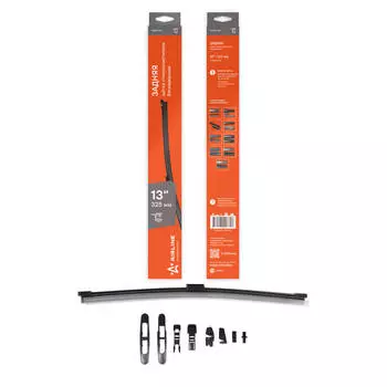 Щетка стеклоочистителя 325 мм (13") задняя бескаркасная, 8 адаптеров AIRLINE