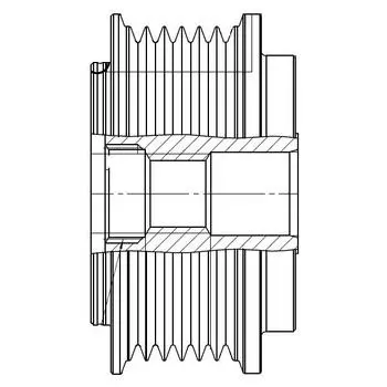 Шкив с обгонной муфтой генератора для автомобилей VAG Transporter T4 (98-) 2.5TDi (тип Bosch) StartVolt