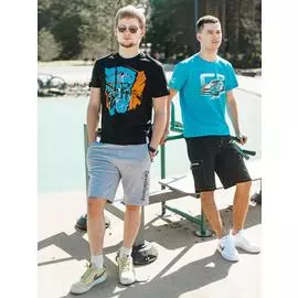 Шорты мужские серые Carville Racing