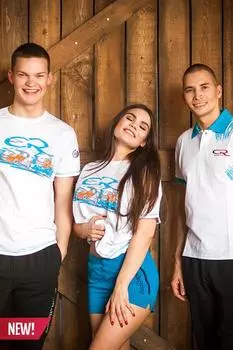 Шорты женские голубые Carville Racing