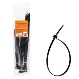 Стяжки (хомуты) кабельные, пласт. черн., набор 60шт.(3,6*250мм-20шт/3,6*300мм-20шт/4,8*350мм-20шт) AIRLINE