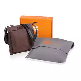 Сумка мужская кожа Dakota коричневый Carville Racing