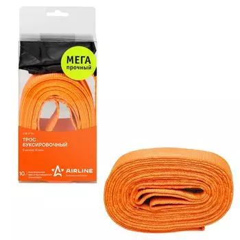 Трос VIP буксировочный лента 10 т, 5 м , без крюков, с сумкой AIRLINE