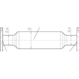 Труба соединительная (вместо катализатора) для автомобилей Chevrolet Lacetti (04-) со стронгером (нержавеющая алюминизированная сталь) TRIALLI