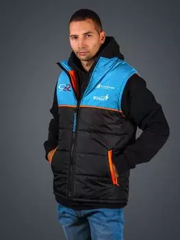 Жилет дутый двуцветный Carville Racing