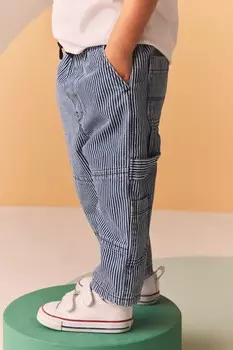 100% хлопок плотницкие джинсы (3 мес 7 лет) Next, синий