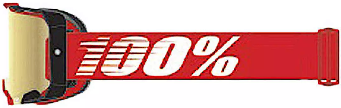 100% хромированные очки Armega Essential для мотокросса 1, красный