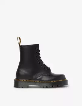 1460 Bex гладкие армейские ботинки с 8 отверстиями Dr. Martens, черный