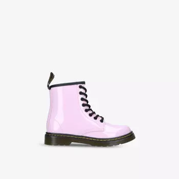 1460 лакированные сапоги 6-9 лет Dr. Martens, розовый