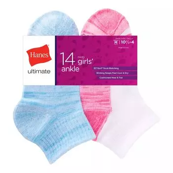 14 пар носков Cool Comfort для девочек Hanes Ultimate Hanes