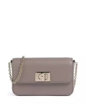 1927 мини-сумка через плечо из зернистой кожи Furla, коричневый