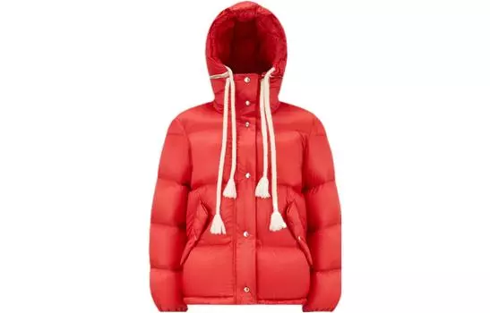 1952 Пуховик женский Rio красный Moncler