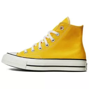 1970-е годы Кеды унисекс с высоким берцем лимонного цвета Converse