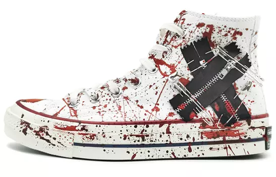 1970-е годы. Кеды унисекс с высоким берцем, белые/красные/черные. Converse