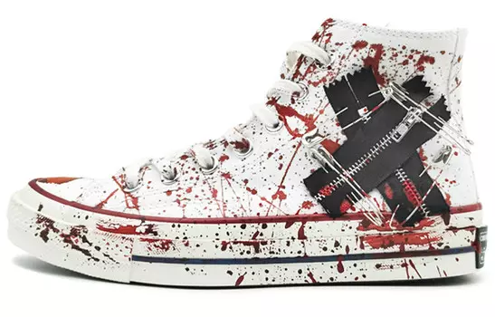 1970-е годы. Кеды унисекс с высоким берцем, белые/красные/черные. Converse