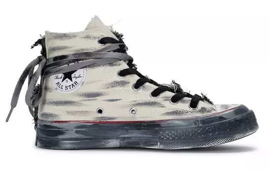 1970-е годы. Кеды унисекс с высоким берцем, кремового цвета Converse