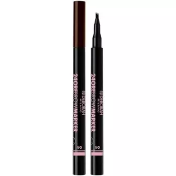 24H Brow Marker 04 Карандаш для бровей Брюнетка, Deborah