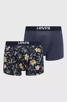 2 пары боксеров Levi's, темно-синий