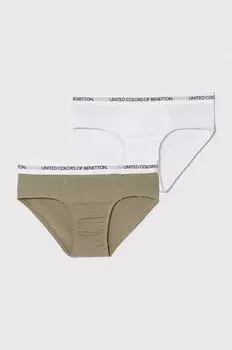 2 пары детских трусов United Colors of Benetton, зеленый