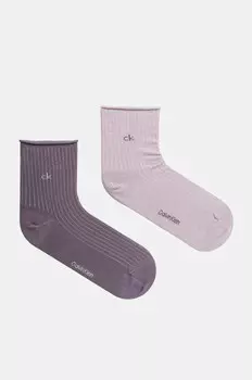 2 пары носков Calvin Klein, фиолетовый