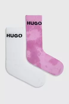 2 пары носков Hugo, розовый