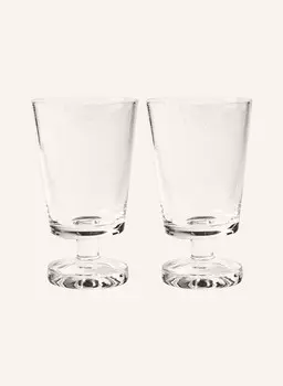 2 шт - Бокал для вина Broste Copenhagen BUBBLE, 250 мл, белый