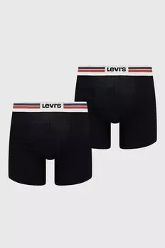 2 упаковки боксеров Levi's, черный