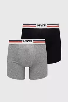 2 упаковки боксеров Levi's, черный