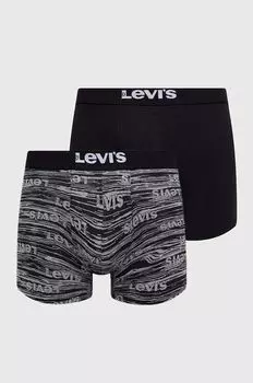 2 упаковки боксеров Levi's, черный